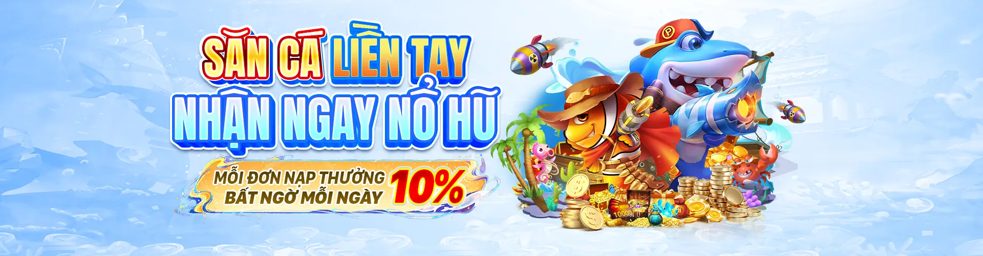 Cảnh dưới nước sống động với cá và người chơi bắn cá tại 77king88 win